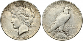 USA 1 Dollar 1928 S 'Peace Dollar' San Francisco. Obverse: Capped head of Liberty left; headband with rays. Lettering: LIBERTY IN GOD WE TRUST. Revers...