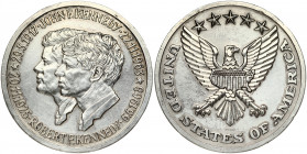 USA Medal (1970) Kennedy Brothers Assassination Memorial. Obverse: '29.5.1917 - John F. Kennedy - 22.11.1963'; '20.11.1925 - Robert F. Kennedy - 6.6.1...