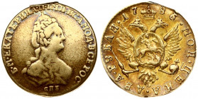 Russia 2 Roubles 1785 СПБ St. Petersburg. Catherine II (1762-1796). Obverse: Bust of Empress Ekaterina II facing right. Reverse: Russian double-headed...