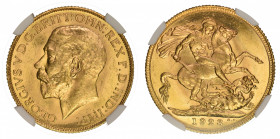Australia 1923M Sovereign, Graded MS 64 by NGC.

Only 10 coins graded higher by NGC.

KM-29

0.2354 oz net