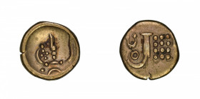 Ceylon, VOC silver funan of 6 stuivers, n.d. (1658-1798), obv. Kali, rev. OC= Ostindische Co. Scholten 1234, RR