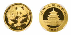 China PRC, 2005 (Au) 100 Yuan, Panda, graded MS 70 by NGC

KM-584 

1/4 oz net