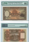 Hong Kong, HSBC $5 dollars bank note, 1 April 1941, 

Graded Gem Uncirculated 66 (EPQ) by PMG

Printed by Bradbury, Wilkinson & Co Ltd 

Pick# 173d