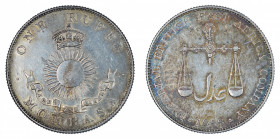 British East Africa Mombasa, 1888 (H), 1 Rupee, in EF condition

KM-5
