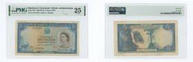 Rhodesia & Nyasaland, Bank of Rhodesia & Nyasaland, 1956-60 £5 Pound banknote. Printed by BWC. Signature of A.P. Grafftey-Smith. Watermark of Cecil Rh...
