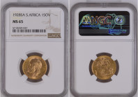 South Africa 1928 SA 1 SOV Graded MS 65 by NGC. Only 6 coins graded higher by NGC. KM-21

Weight is 0.2354 OZ