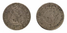 Austria 1632 Ag 10 Kreuzer of Hall mint. Leopold V (KM: 589.2) GVF for issue