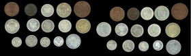 Austria, 15 coin lot of diverse minor coins, 1800 to 1872