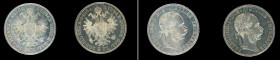 Austria, 2 coin lot of 1884 and 1886 2 Florins- KM-2233

1884 in AU Details condition (polished)

1884 in XF Details condition (cleaned)
