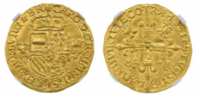 1553 Brabant Antwerp, Charles V of Spain, Couronne d'Or

Graded MS61 by NGC

Fr 62

3.45g