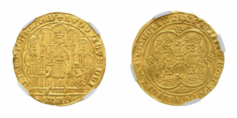 Belgium (1346-84) Flanders, Chaise d'Or.

Louis II de Male

Graded MS62+ by ...