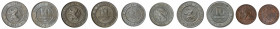 5 coins lot ; Belgium ; 

1894, 1 Centime, in UNC condition KM-34.1

1862, 5 Centimes, in UNC condition KM-21

2 x 1862, 10 Centimes, in UNC condition...