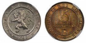 1898 (Cu-Ni) 5 Centimes French Legend (KM 40)