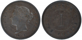 Cyprus, 1879, Piastre, in AEF conditions

KM-3.1