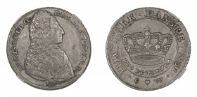 1731 CW (Ag) Krone, Christian VI Large Crown (Dan. 1294)
