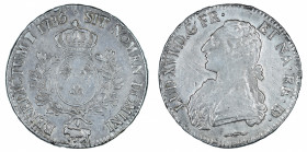 France (Bearn), 1785, Ecu, in VF-EF condition (light adjustment marks)

KM-572

Cow mintmark