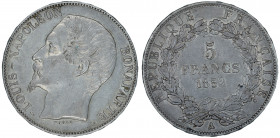France, 1852 (A), 5 Francs, in VF-EF conditions

KM-773.1