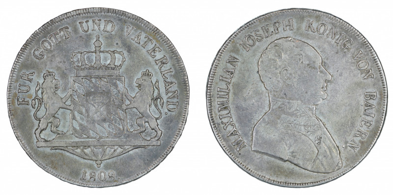 Germany Bavaria, 1808, 1 Thaler, in F-VF condition

KM-701