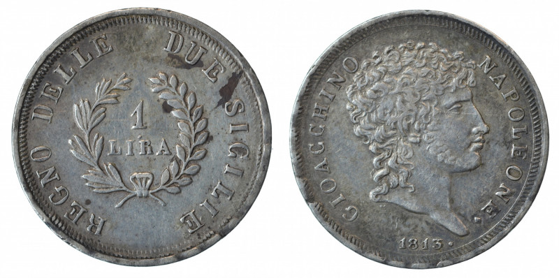 Italy Napoli, 1813, 1Lira, in EF conditions

KM-257