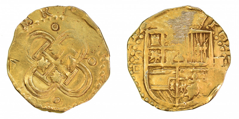 Spain Seville, 1556-1598 (SD), Philip II 2 Escudos, in BU condition

Abrasion ab...