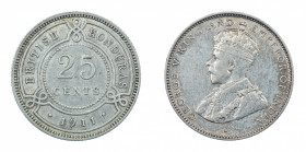 British Honduras 1911 25 Cents, Graded AU 58 by NGC.



KM -17
