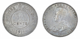 British Honduras 1919, 50 Cents, Graded AU 58 by NGC.



KM-18