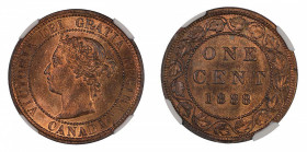 Canada 1888 (Cu) 1 Cent, Victoria (KM 7) Scarce Grade at MS 65 Red Brown (only 3 at this grade)