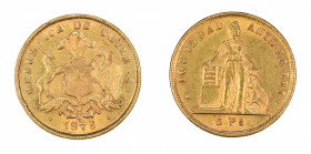 Chile, 1873 (S), 5 Pesos, in AU condition

KM-144

weight is 0.2207 oz