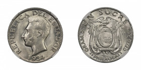 1934 (Ag) Philadelphia Mint; (KM 72) Sucre