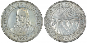 Nicaragua, 1929, 50 Centavos, in AU-UNC condition

KM-15