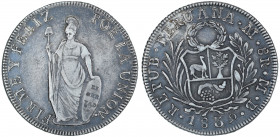 Peru Lima, 1839MB, 8 Reales, in AEF condition

 KM-142.3