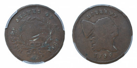 United States, 1795 1/2 Cent, LE punctuated date, graded G 04 Brown by PCGS