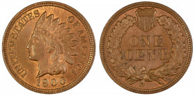 USA 1900 Cent, Indian Head, AU with lustre