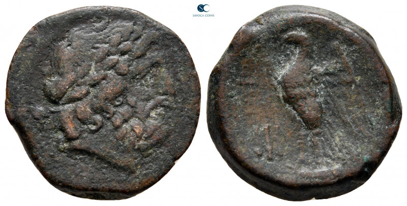 Bruttium. The Brettii circa 214-211 BC. 
Bronze Æ

21 mm, 6,77 g



nearl...