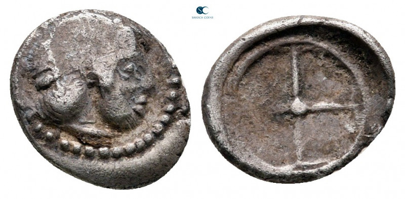 Sicily. Syracuse. Hieron I. 478-466 BC. 
Litra AR

11 mm, 0,66 g



nearl...