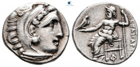 Kings of Macedon. Kolophon. Philip III Arrhidaeus 323-317 BC. Struck under Menander or Kleitos, in the name and types of Alexander III.. Drachm AR