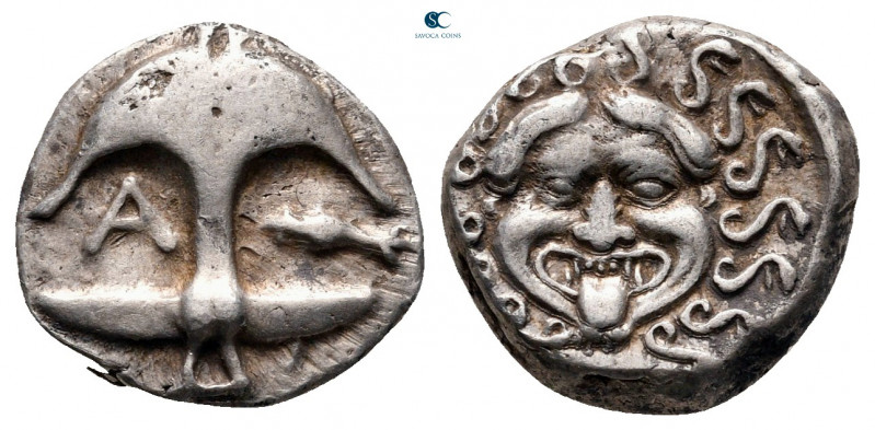 Thrace. Apollonia Pontica circa 480-450 BC. 
Drachm AR

12 mm, 3,29 g



...