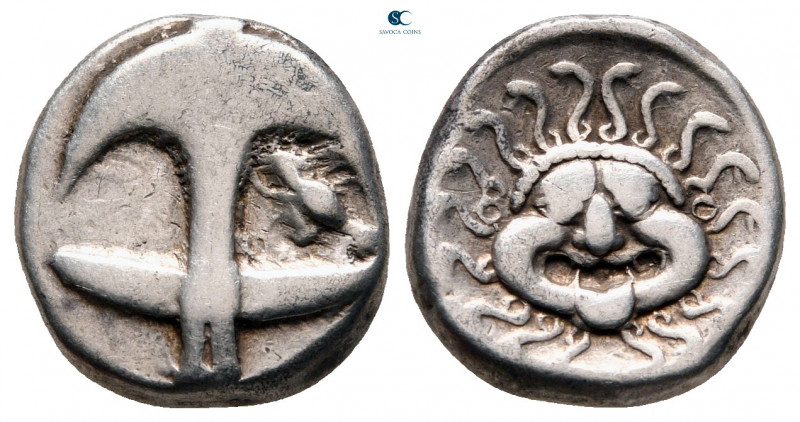 Thrace. Apollonia Pontica circa 480-450 BC. 
Drachm AR

12 mm, 3,29 g



...