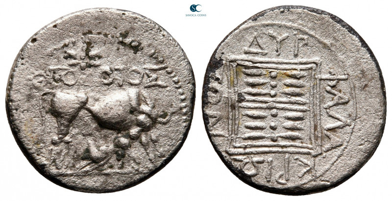 Illyria. Dyrrhachion circa 250-200 BC. 
Fourrée Drachm

19 mm, 2,96 g



...