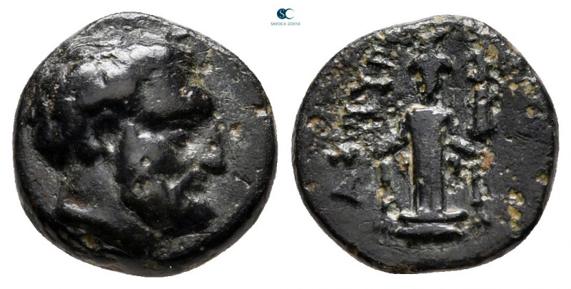 Mysia. Astyra. Tissaphernes 400-395 BC. 
Bronze Æ

11 mm, 1,67 g



very ...