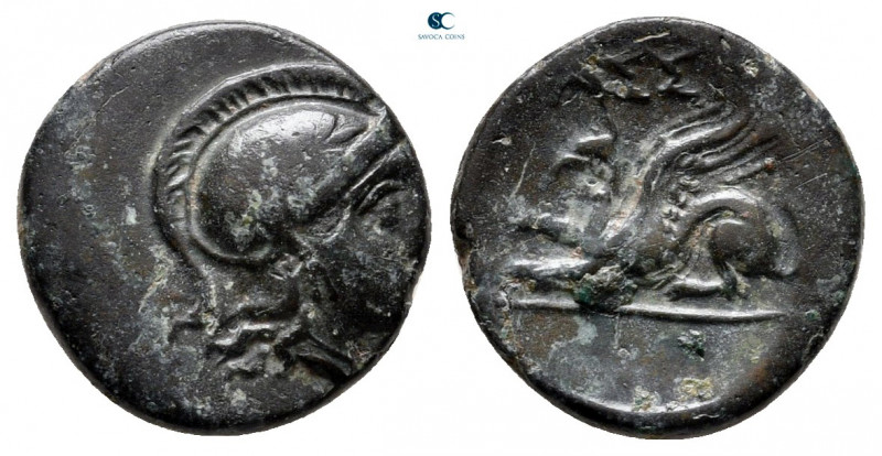 Troas. Assos circa 400-241 BC. 
Bronze Æ

13 mm, 1,79 g



very fine