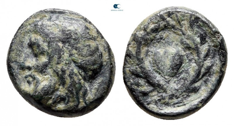 Aiolis. Autokane circa 350-300 BC. 
Bronze Æ

9 mm, 0,79 g



very fine