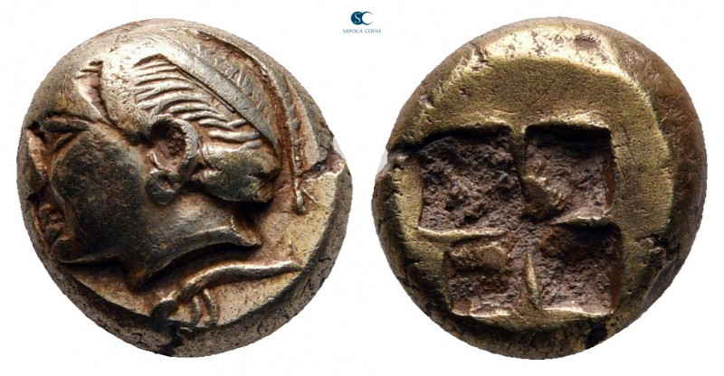 Lesbos. Mytilene circa 478-387 BC. 
Hekte EL

11 mm, 2,42 g



very fine