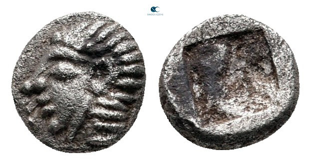 Ionia. Kolophon circa 530-500 BC. 
Hemiobol AR

7 mm, 0,39 g



very fine