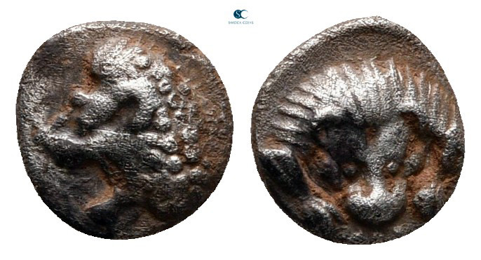 Caria. Mylasa circa 420-390 BC. 
Hemiobol AR

8 mm, 0,45 g



very fine