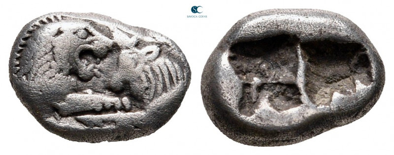 Kings of Lydia. Sardeis. Kroisos 564-539 BC. 
1/6 Siglos AR

11 mm, 1,77 g
...