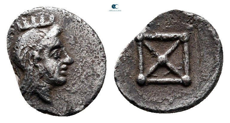 Cyprus. Salamis (?). Pnytagoras (?) 351-332 BC. 
Hemiobol AR

9 mm, 0,30 g
...