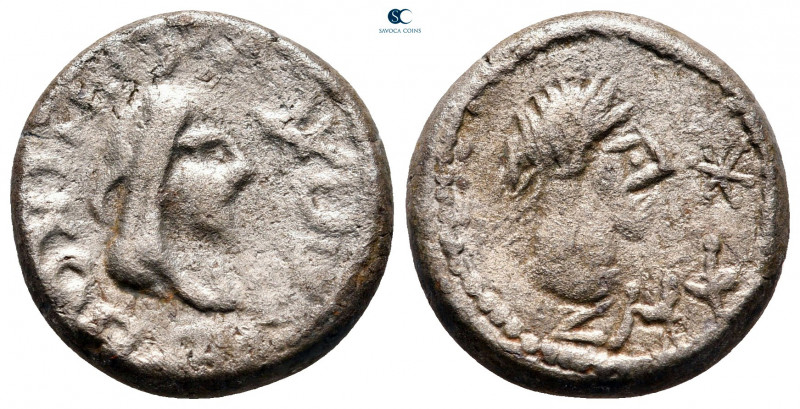 Kings of Bosporos. Rhescuporis VI with uncertain emperor AD 304-342. 
Stater BI...