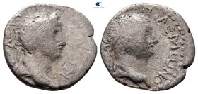 Pontos. Polemo II, with Nero (or Britannicus) AD 38-64. Drachm AR