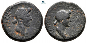 Mysia. Pergamon. Julia Augusta (Livia), with Julia, Augusta AD 14-29. Bronze Æ